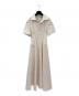 BOTTEGA VENETA（ボッテガベネタ）の古着「Hip-Detailed Linen Canvas Midi Shirt Dress」｜ホワイト