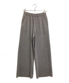 SLOBE IENA（スローブ イエナ）の古着「ウォッシャブルミラノリブセミワイドパンツ」｜グレー