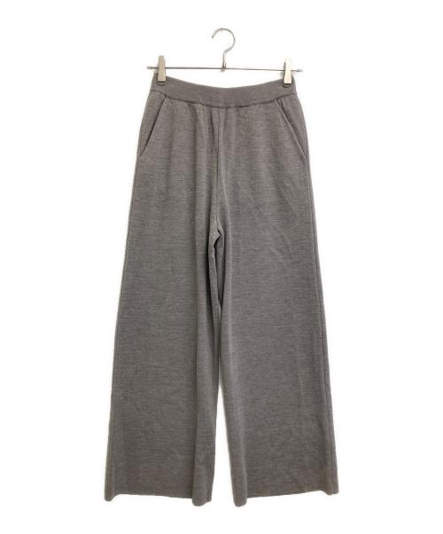 SLOBE IENA（スローブ イエナ）SLOBE IENA (スローブ イエナ) ウォッシャブルミラノリブセミワイドパンツ グレー サイズ:38 未使用品の古着・服飾アイテム