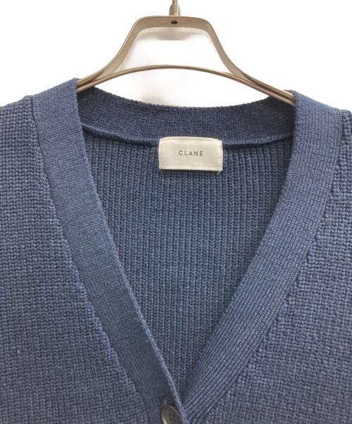 CLANE（クラネ）CLANE (クラネ) BUSTIER SET KNIT CARDIGAN ネイビー サイズ:2の古着・服飾アイテム