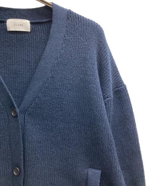 CLANE（クラネ）CLANE (クラネ) BUSTIER SET KNIT CARDIGAN ネイビー サイズ:2の古着・服飾アイテム