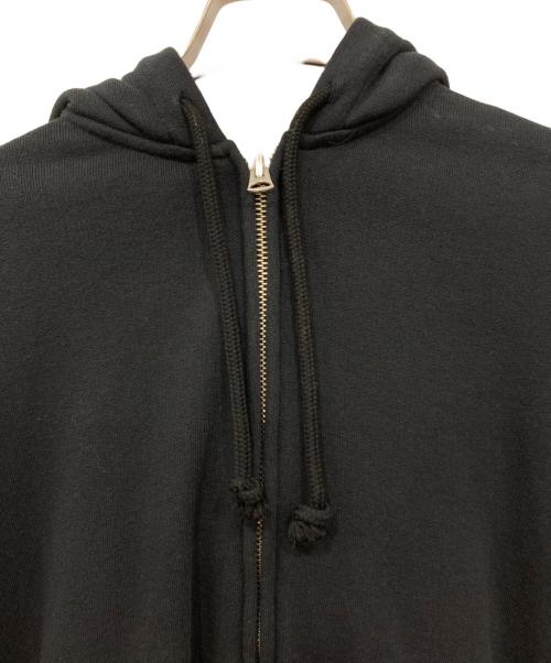 INSCRIRE（アンスクリア）INSCRIRE (アンスクリア) Asymmetry Zip Hoodie ブラック サイズ:S 未使用品の古着・服飾アイテム