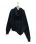 INSCRIRE (アンスクリア) Asymmetry Zip Hoodie ブラック サイズ:S 未使用品：14000円