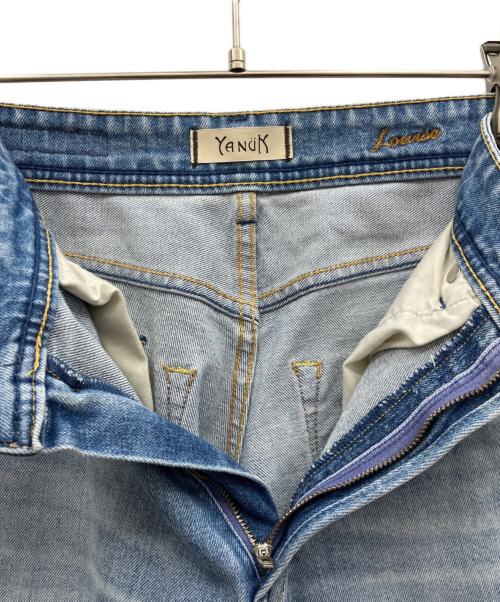 YANUK（ヤヌーク）YANUK (ヤヌーク) LOUISE ストレートデニムパンツ ブルー サイズ:22の古着・服飾アイテム