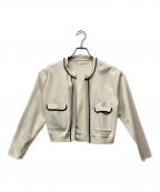 BALLSEYボールジィ）の古着「ミラノリブ クルーネックカーディガン」｜アイボリー