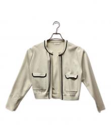 BALLSEY（ボールジィ）の古着「ミラノリブ クルーネックカーディガン」｜アイボリー