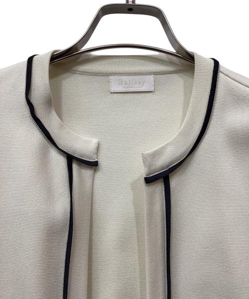 BALLSEY（ボールジィ）BALLSEY (ボールジィ) ミラノリブ クルーネックカーディガン アイボリー サイズ:Ｓの古着・服飾アイテム