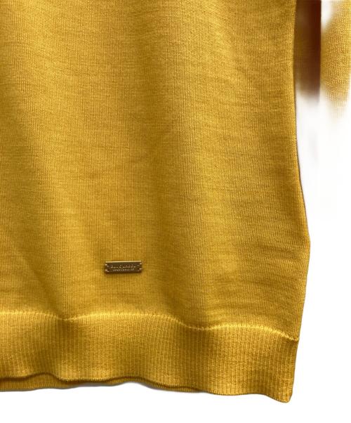 BLUE LABEL CRESTBRIDGE（ブルーレーベルクレストブリッジ）BLUE LABEL CRESTBRIDGE (ブルーレーベルクレストブリッジ) ハイゲージウォッシャブルウールプルオーバー イエロー サイズ:38の古着・服飾アイテム