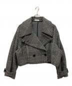 MAISON SPECIALメゾンスペシャル）の古着「Cropped Peacoat」｜ブラック