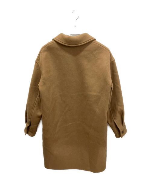 maison kitsune（メゾンキツネ）maison kitsune (メゾンキツネ) WOOL COAT ブラウン サイズ:34の古着・服飾アイテム
