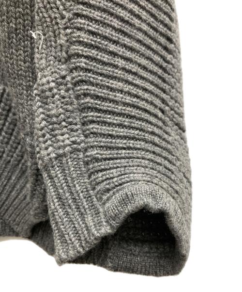 HERMES（エルメス）HERMES (エルメス) カシミヤVネックニット グレー サイズ:36の古着・服飾アイテム