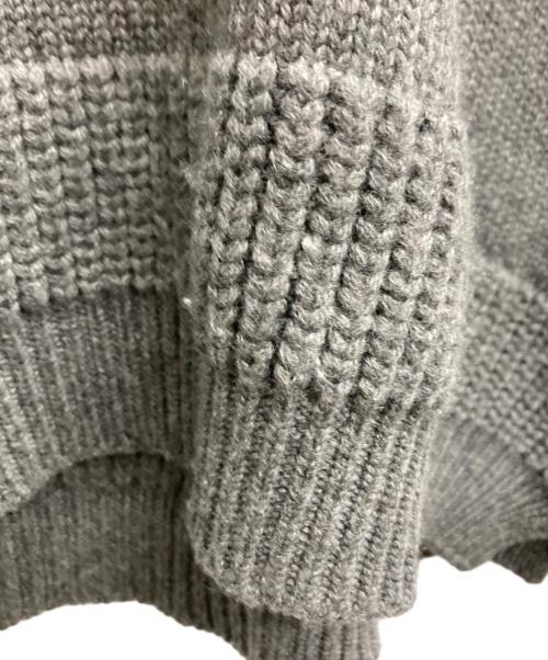 HERMES（エルメス）HERMES (エルメス) カシミヤVネックニット グレー サイズ:36の古着・服飾アイテム