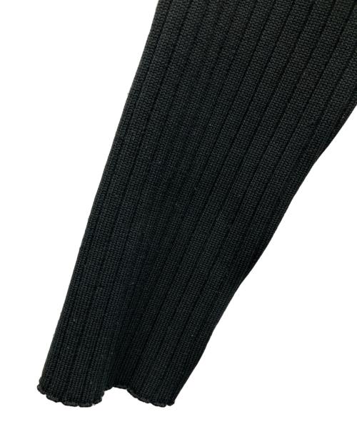 Mila Owen（ミラオーウェン）Mila Owen (ミラオーウェン) 構築シルエットペプラムニットチュニック ブラック サイズ:SIZE0の古着・服飾アイテム