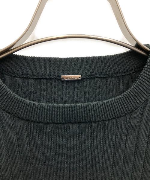 Mila Owen（ミラオーウェン）Mila Owen (ミラオーウェン) 構築シルエットペプラムニットチュニック ブラック サイズ:SIZE0の古着・服飾アイテム