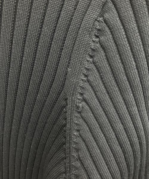 Mila Owen（ミラオーウェン）Mila Owen (ミラオーウェン) 構築シルエットペプラムニットチュニック ブラック サイズ:SIZE0の古着・服飾アイテム