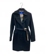 BURBERRY BLUE LABELバーバリーロンドンブルーレーベル）の古着「ウールコート」｜ブラック