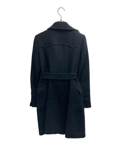 BURBERRY BLUE LABEL（バーバリーロンドンブルーレーベル）BURBERRY BLUE LABEL (バーバリーロンドンブルーレーベル) ウールコート ブラック サイズ:38の古着・服飾アイテム