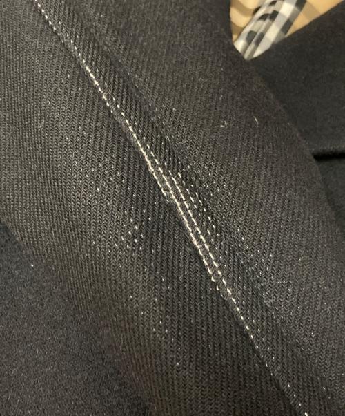 BURBERRY BLUE LABEL（バーバリーロンドンブルーレーベル）BURBERRY BLUE LABEL (バーバリーロンドンブルーレーベル) ウールコート ブラック サイズ:38の古着・服飾アイテム