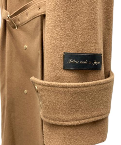 Ameri（アメリ）AMERI (アメリ) BELT FLARE LONG COAT ブラウン サイズ:Mの古着・服飾アイテム