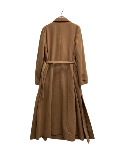 Ameri（アメリ）AMERI (アメリ) BELT FLARE LONG COAT ブラウン サイズ:Mの古着・服飾アイテム