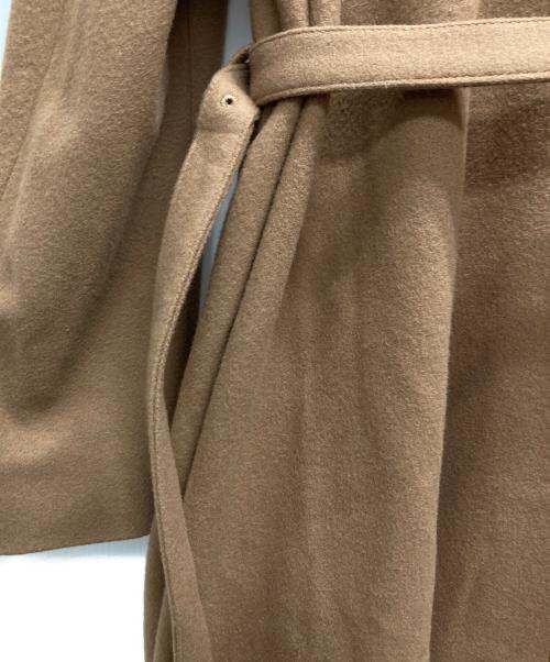 Ameri（アメリ）AMERI (アメリ) BELT FLARE LONG COAT ブラウン サイズ:Mの古着・服飾アイテム