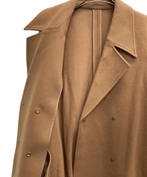 Ameri（アメリ）AMERI (アメリ) BELT FLARE LONG COAT ブラウン サイズ:Mの古着・服飾アイテム