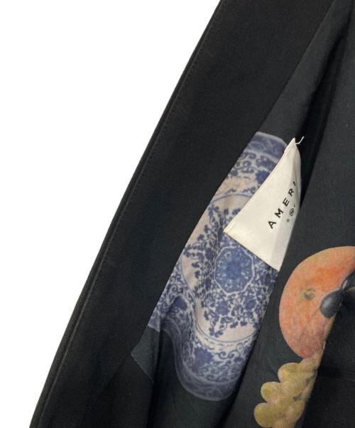 Ameri（アメリ）AMERI (アメリ) NOTCH PRINT LINING JACKET ブラック サイズ:Mの古着・服飾アイテム