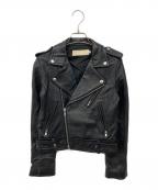 TODAYFULトゥデイフル）の古着「ダブルライダースジャケット」｜ブラック