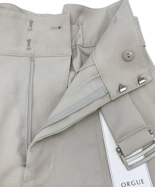 ORGUE（オルグ）ORGUE (オルグ) Belted Wide pants ベージュ サイズ:Sの古着・服飾アイテム