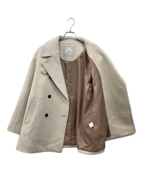1 OF MINE（ワンオブマイン）1 OF MINE (ワンオブマイン) Wピーコート アイボリー サイズ:38の古着・服飾アイテム