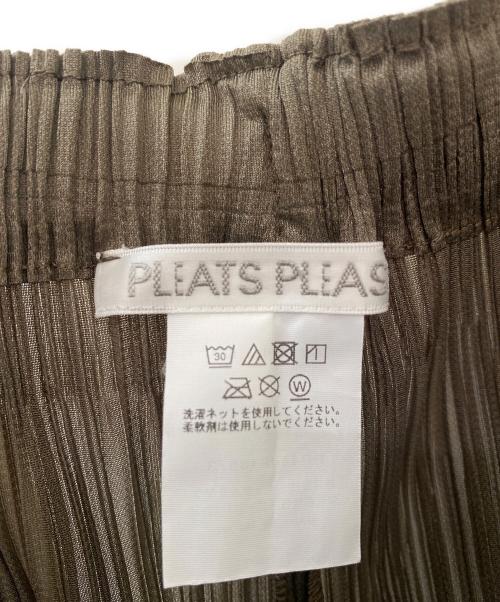 PLEATS PLEASE（プリーツプリーズ）PLEATS PLEASE (プリーツプリーズ) プリーツパンツ オリーブ サイズ:３の古着・服飾アイテム