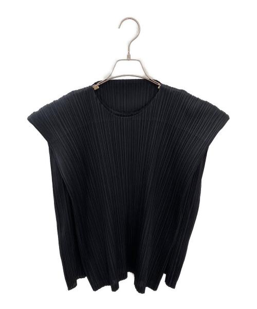 PLEATS PLEASE（プリーツプリーズ）PLEATS PLEASE (プリーツプリーズ) プリーツブラウス ブラック サイズ:Freeの古着・服飾アイテム