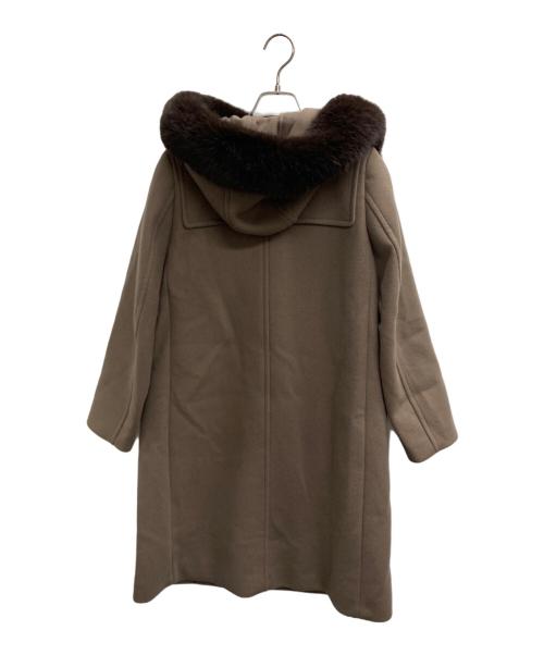 SHIPS（シップス）SHIPS (シップス) フェイクファーロングダッフルコート ブラウン サイズ:36の古着・服飾アイテム