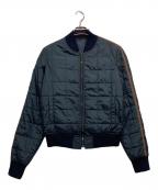 GUCCIグッチ）の古着「シェリーラインMA-1ジャケット」｜ブラック