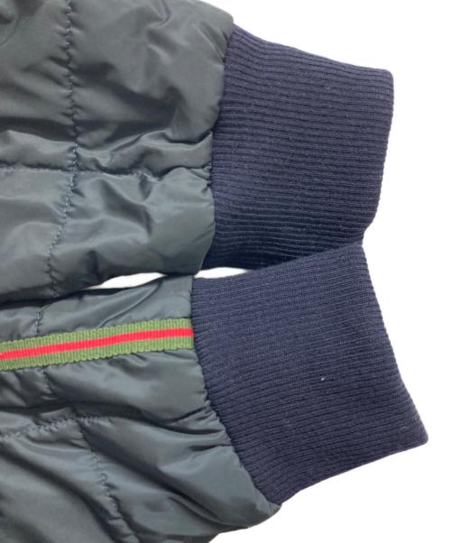 GUCCI（グッチ）GUCCI (グッチ) シェリーラインMA-1ジャケット ブラック サイズ:44の古着・服飾アイテム