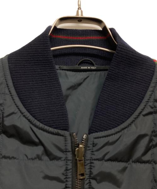 GUCCI（グッチ）GUCCI (グッチ) シェリーラインMA-1ジャケット ブラック サイズ:44の古着・服飾アイテム