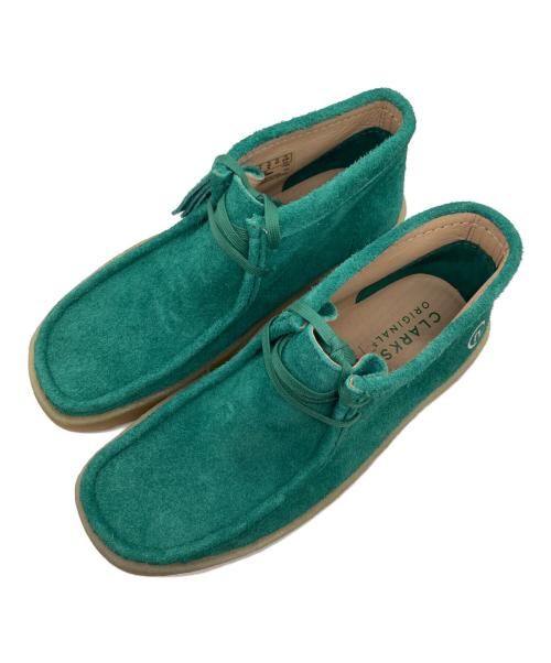 CLARKS ORIGINALS（クラークス オリジナルズ）CLARKS ORIGINALS (クラークス オリジナルズ) HIDDEN NY (ヒドゥンニューヨーク) WALLABEE CUP BOOT グリーン サイズ:43の古着・服飾アイテム