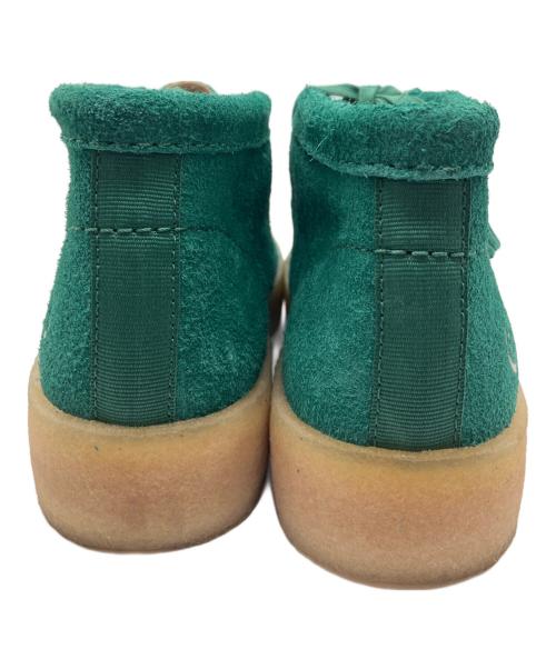 CLARKS ORIGINALS（クラークス オリジナルズ）CLARKS ORIGINALS (クラークス オリジナルズ) HIDDEN NY (ヒドゥンニューヨーク) WALLABEE CUP BOOT グリーン サイズ:43の古着・服飾アイテム