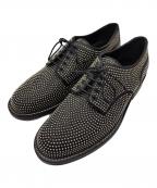 Saint Laurent Parisサンローランパリ）の古着「スタッズダービーシューズ」｜ブラック