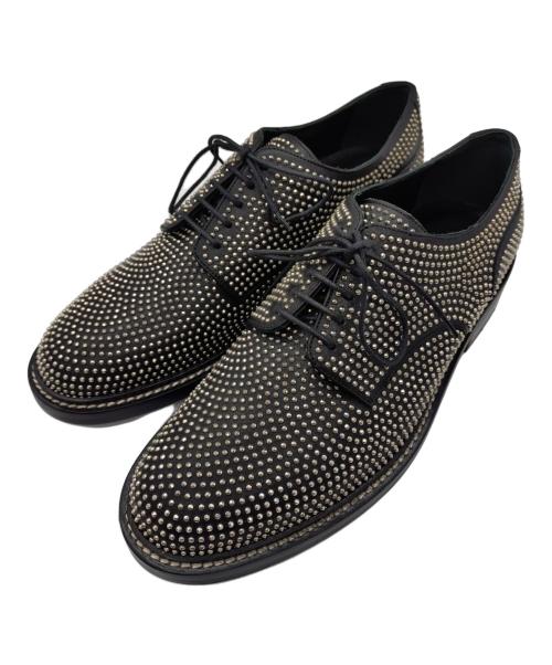 Saint Laurent Paris（サンローランパリ）Saint Laurent Paris (サンローランパリ) スタッズダービーシューズ ブラック サイズ:42の古着・服飾アイテム