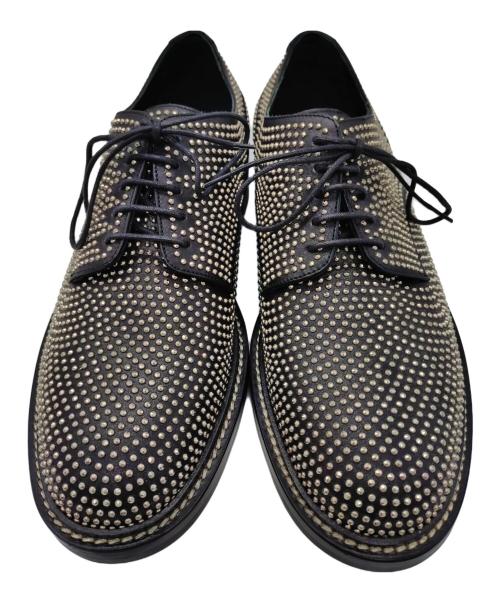Saint Laurent Paris（サンローランパリ）Saint Laurent Paris (サンローランパリ) スタッズダービーシューズ ブラック サイズ:42の古着・服飾アイテム