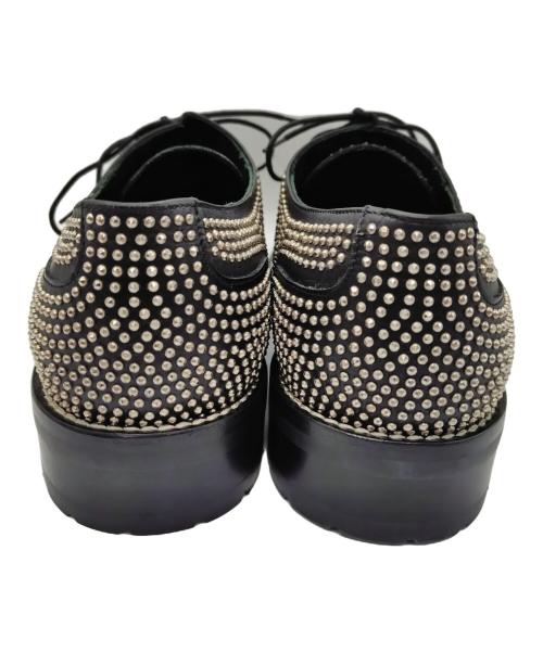 Saint Laurent Paris（サンローランパリ）Saint Laurent Paris (サンローランパリ) スタッズダービーシューズ ブラック サイズ:42の古着・服飾アイテム