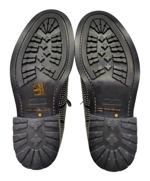 Saint Laurent Paris（サンローランパリ）Saint Laurent Paris (サンローランパリ) スタッズダービーシューズ ブラック サイズ:42の古着・服飾アイテム