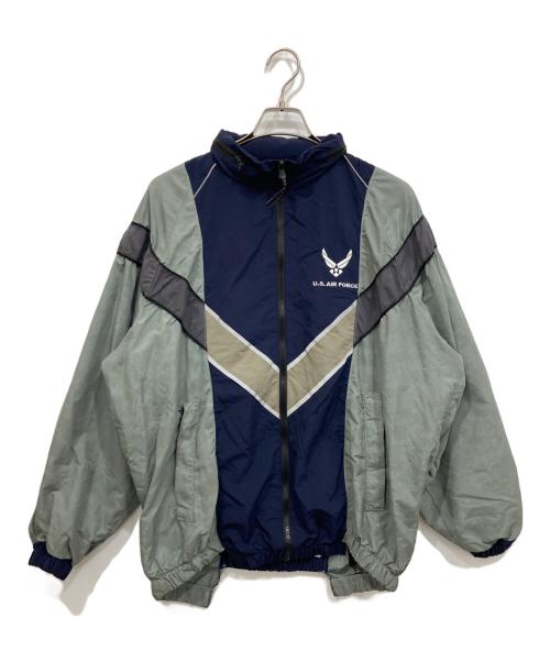 WEYEP（ウィエップ）WEYEP (ウィエップ) リメイクミリタリージャケット ネイビー×グレー サイズ:Mの古着・服飾アイテム
