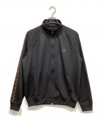 FRED PERRYフレッドペリー）の古着「Contrast Tape Track Jacket」｜ブラック