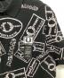 中古・古着 FRED PERRY (フレッドペリー) ART COMES FIRST (アートカムズファースト) PRINTED POLO SHIRT ブラック サイズ:L：5000円