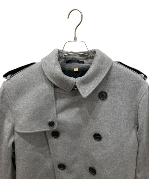 BURBERRY（バーバリー）BURBERRY (バーバリー) ウールトレンチコート グレー サイズ:52の古着・服飾アイテム