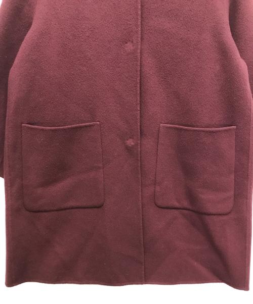 theory luxe（セオリーリュクス）theory luxe (セオリーリュクス) ストール付きカシミヤ混コート パープル サイズ:36の古着・服飾アイテム