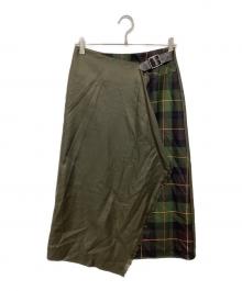 O'NEIL OF DUBLIN×martinique（オニールオブダブリン×マルティニーク）の古着「巻きスカート」｜オリーブ
