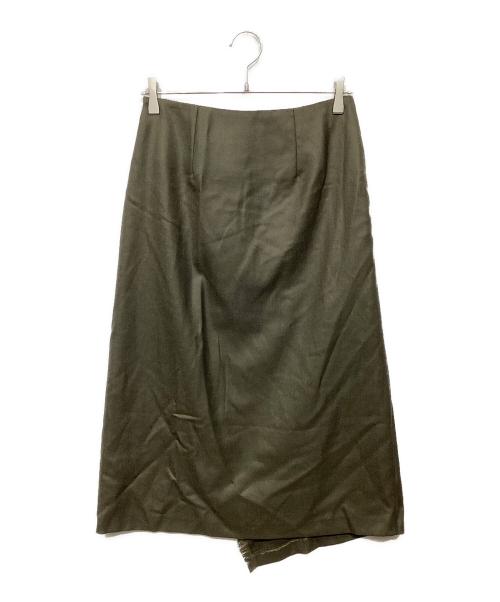 O'NEIL OF DUBLIN（オニールオブダブリン）O'NEIL OF DUBLIN (オニールオブダブリン) martinique (マルティニーク) 巻きスカート オリーブ サイズ:10の古着・服飾アイテム